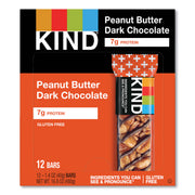 Gluten-free, Wheat-free, Non-GMO, Sulfur dioxide-free, Trans Fat Free, Low Glycemic, Low Sodium - Peanut Butter Dark Chocolate - 1.40 oz - 12 / Box
