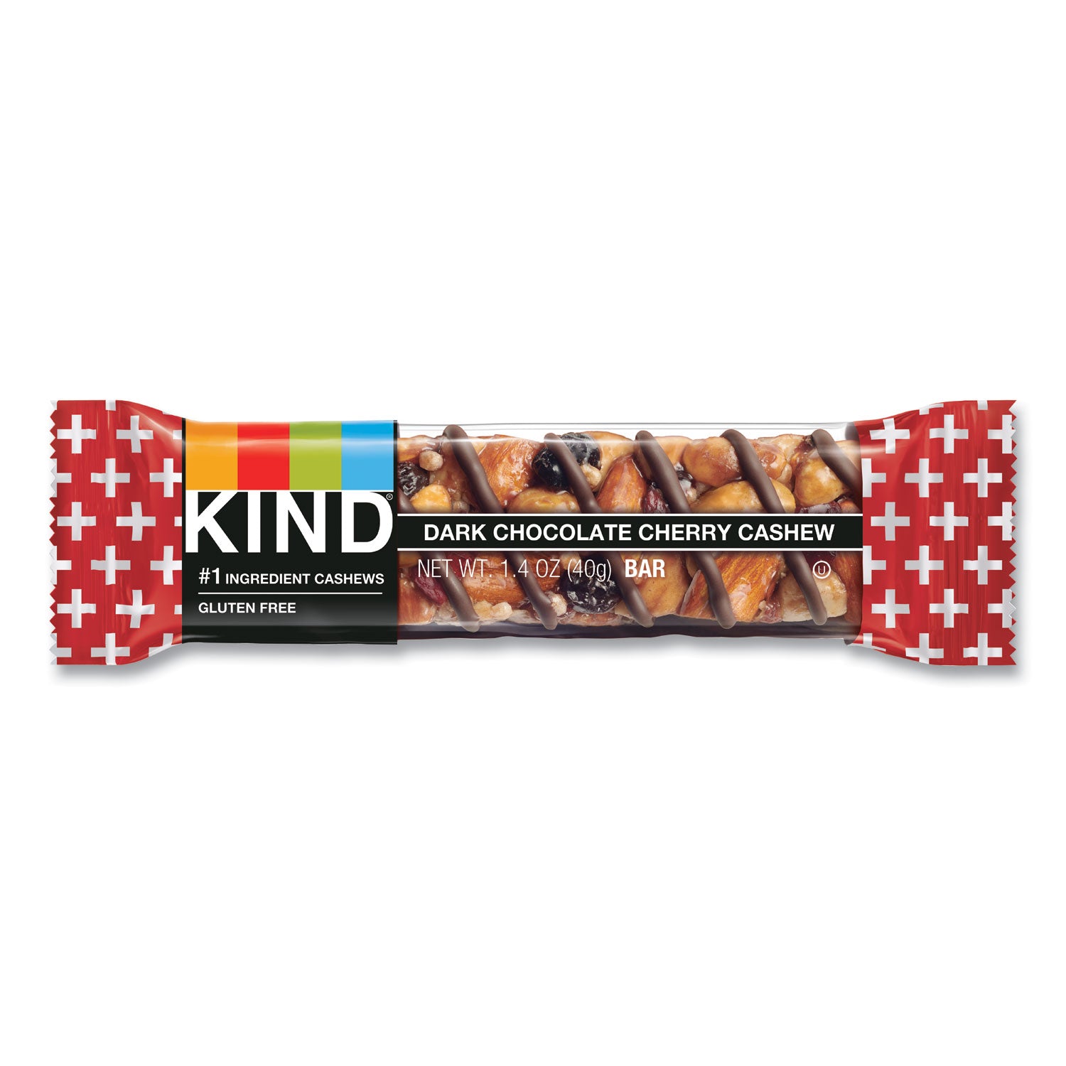 Cholesterol-free, Non-GMO, Gluten-free, Individually Wrapped - Dark Chocolate Cherry Cashew - 1.40 oz - 12 / Box