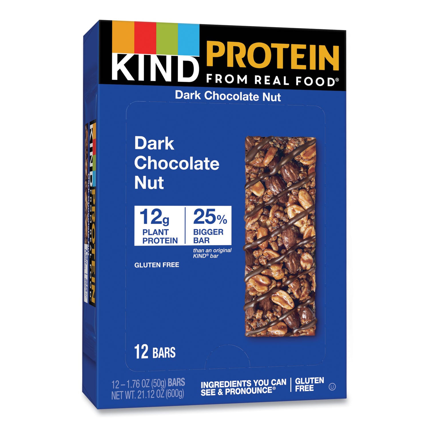 Trans Fat Free, Low Sodium, Gluten-free, Individually Wrapped - Dark Chocolate Nut - 1.76 oz - 12 / Box