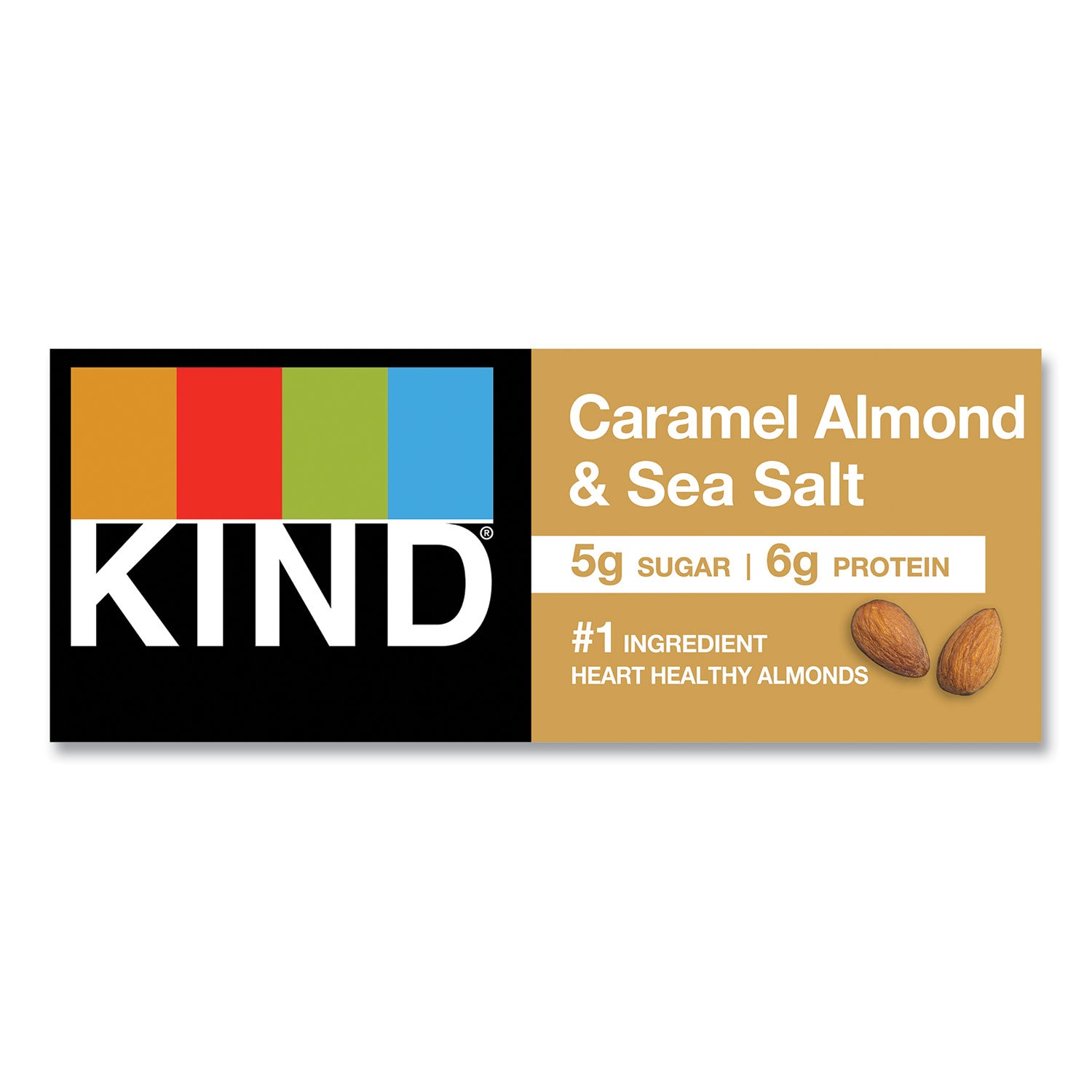 Cholesterol-free, Non-GMO, Gluten-free, Individually Wrapped, Trans Fat Free, Low Glycemic, Low Sodium - Caramel Almond and Sea Salt - 1.40 oz - 12 / Box