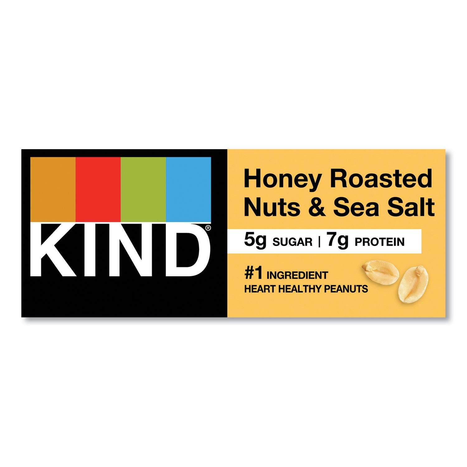 Trans Fat Free, High-fiber, Low Sodium, Dairy-free, Gluten-free - Honey Roasted Nuts & Sea Salt - 1.41 oz - 1 Box