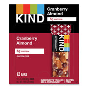 Cholesterol-free, Non-GMO, Individually Wrapped, Gluten-free, Trans Fat Free, Low Glycemic, Low Sodium - Cranberry Almond - 1.40 oz - 12 / Box