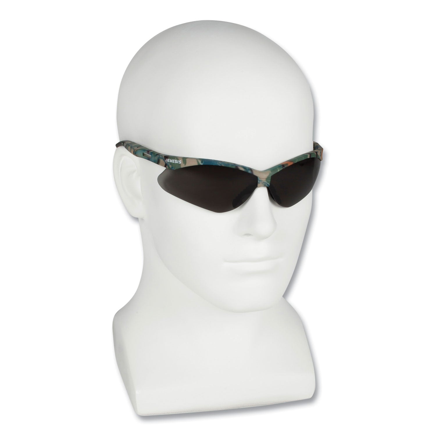 V30 NEMESIS Safety Eyewear, Plastic Camo Frame, Smoke Polycarbonate Lens, 12/Box