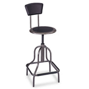 Stool Diesel Hi Base W Back