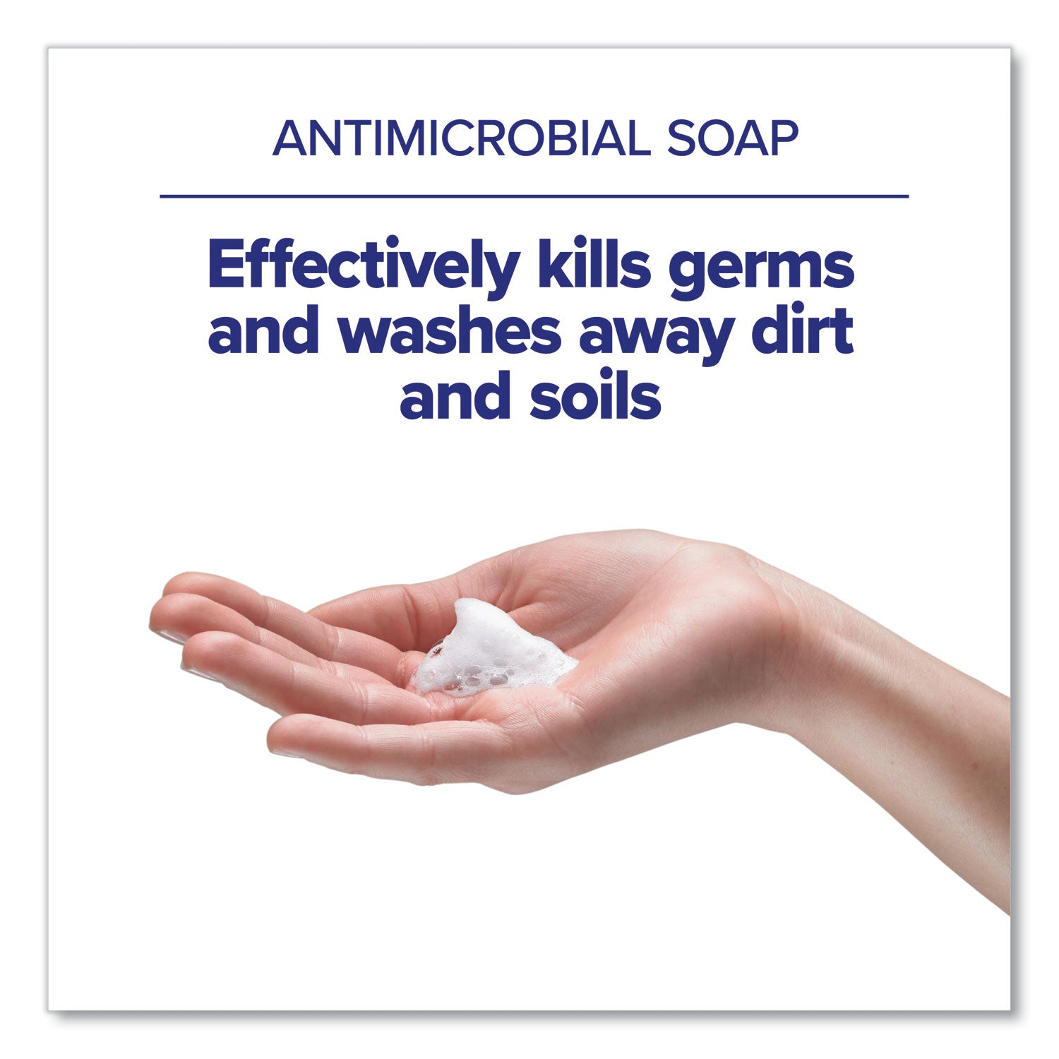 1.32 quart - Kill Germs, Bacteria Remover - Hand, Hospital, Healthcare, Skin - Moisturizing - Non-irritating, Dye-free, Fragrance-free, Rich Lather - 3 / Carton