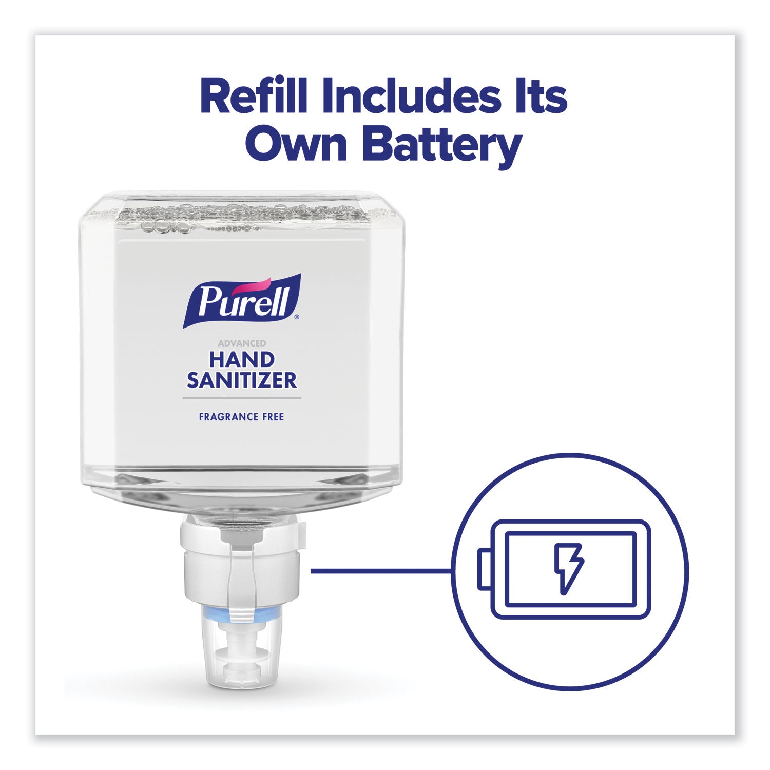 PURELL&reg; Advanced Hand Sanitizer Foam Refill - Clean Scent - 1.27 quart - Touchless Dispenser - Kill Germs - Hand - Clear - Dye-free, Bio-based - 2 / Carton