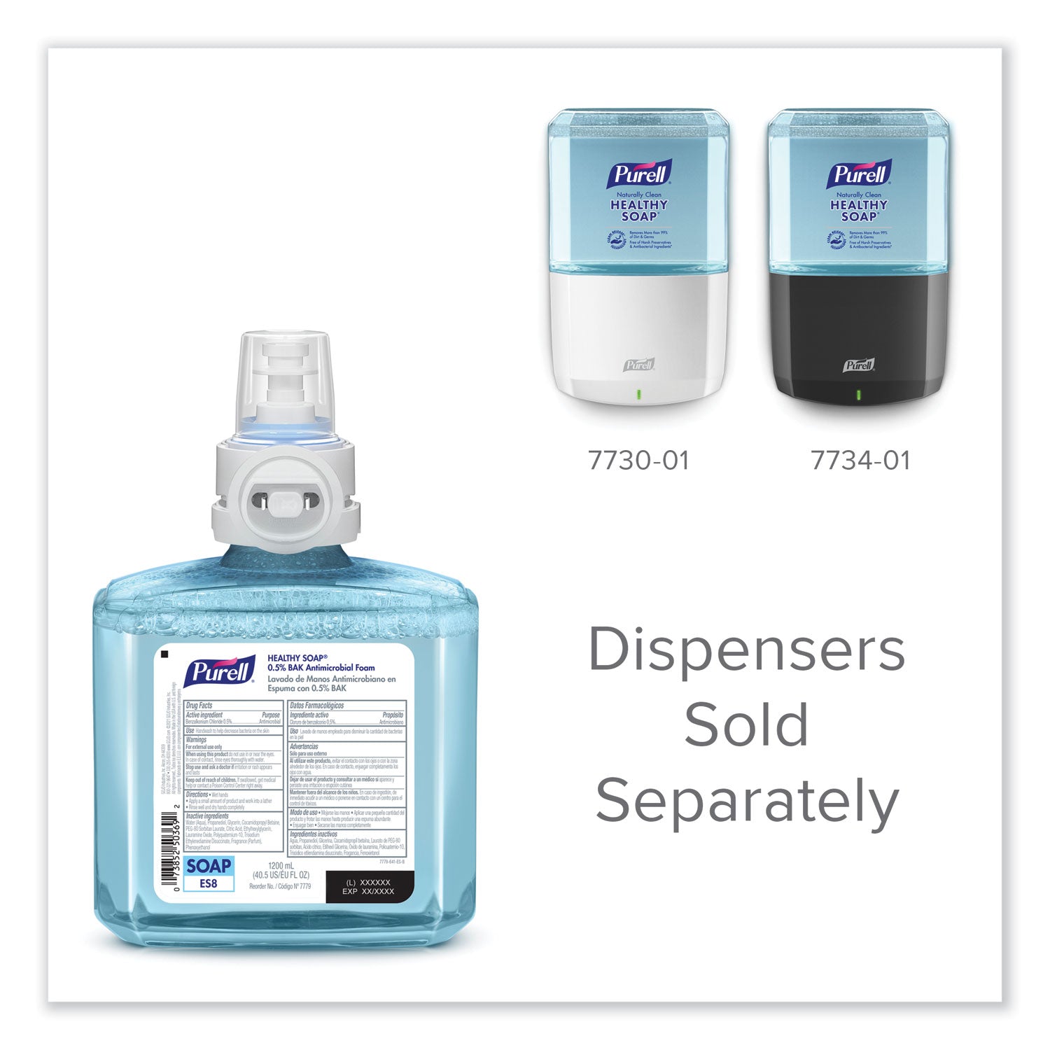 1.27 quart - Kill Germs - Hand, Skin - Moisturizing - Blue - Dye-free, Bio-based - 2 / Carton