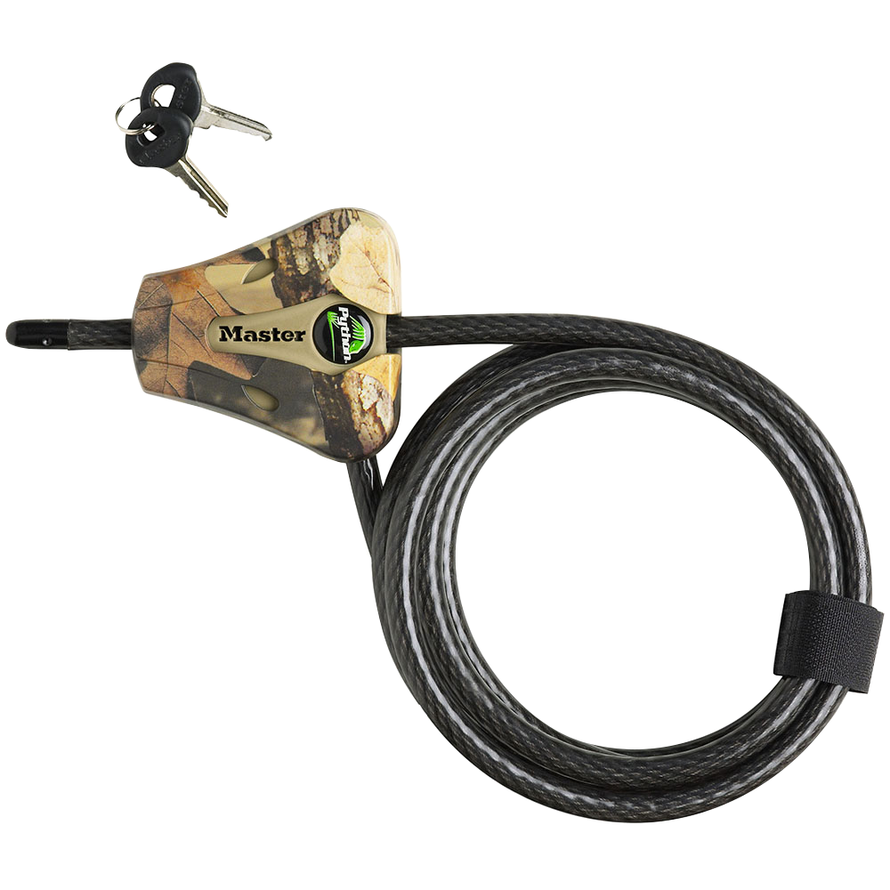 6ft (1.8m) Long x 5/16in (8mm) Diameter Python™ Adjustable Locking Cable; Realtree EDGE® Camouflage