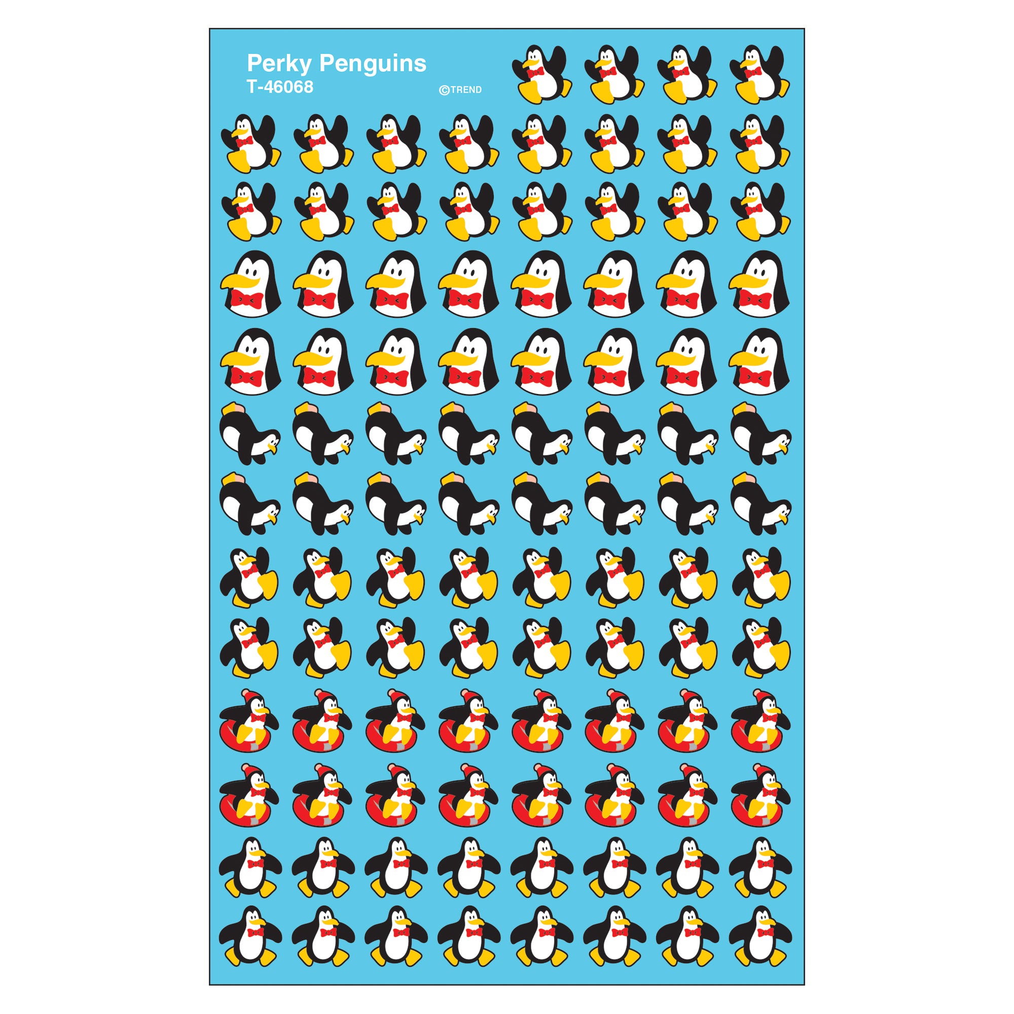 Perky Penguins superShapes Stickers, 800 ct