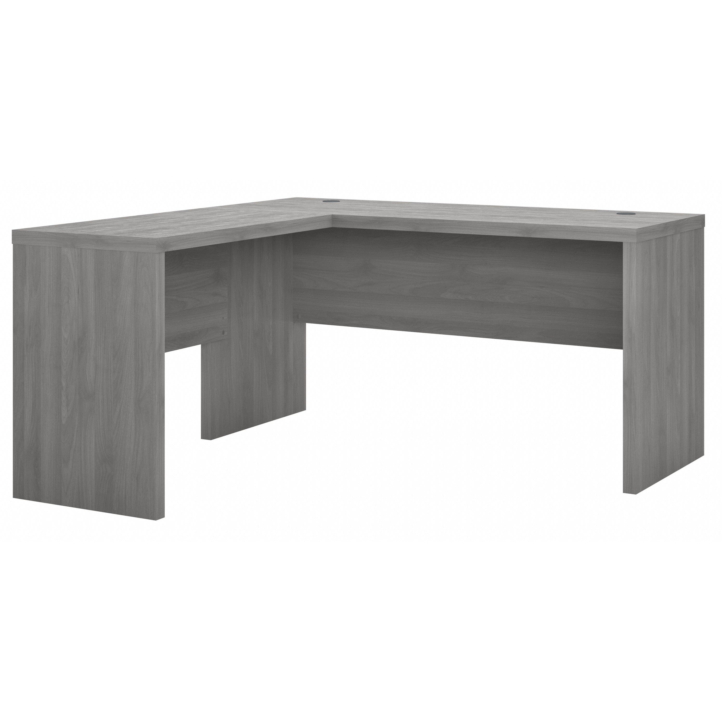 Bush Business Furniture Echo L Shaped Desk in Modern Gray - 60" Width x 59.84" Depth x 30" Height