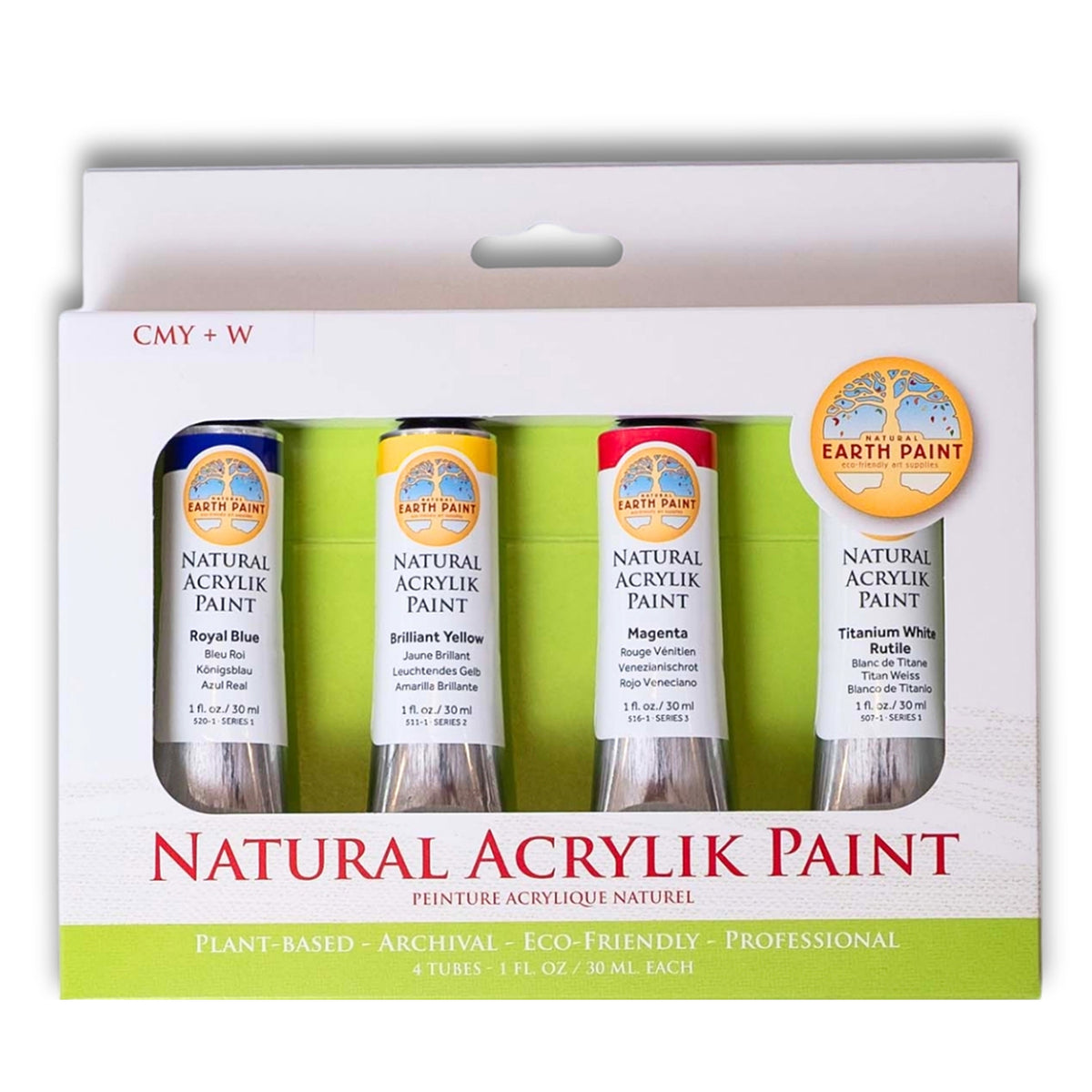CMY & WHITE 4/SET 1 OZ TUBES