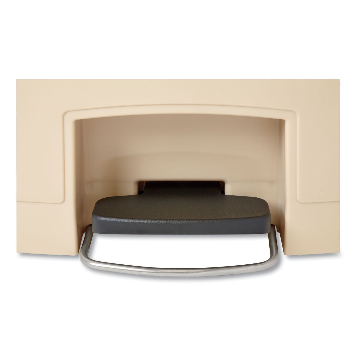 Rubbermaid Commercial Slim Jim 13 Gallon Front Step Container, Beige, Resin/Plastic/Poly, 28.3" H x 11.5" W x 18" L, 1 Each