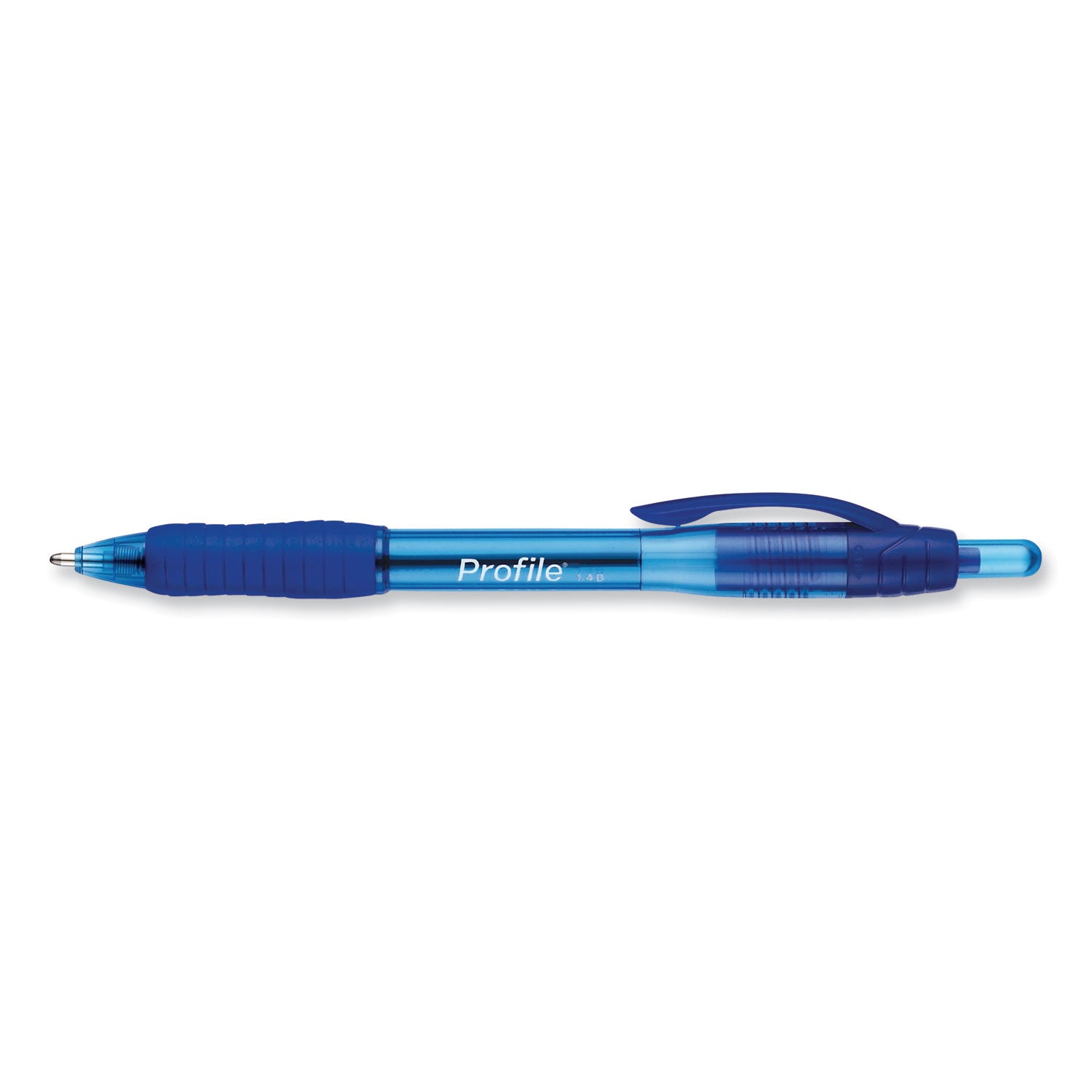 Paper Mate Profile Retractable Ballpoint Pen - 1.4 mm Bold Pen Point - Retractable - Blue Ink - Blue Plastic Barrel - 1 Box
