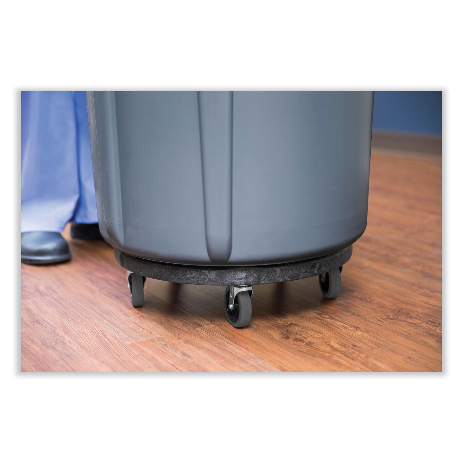 350 lb Load Capacity - 5 Casters - Structural Foam - 18.30" Width x 6.62" Height - Black - 1 Each