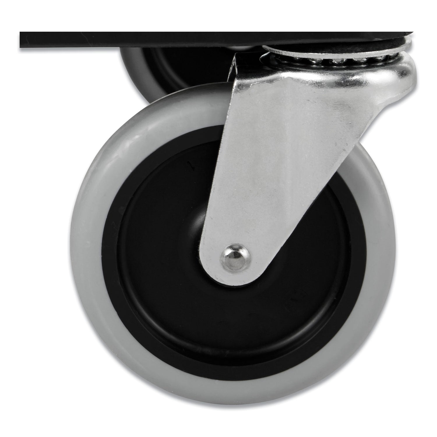 Round Handle - 300 lb Load Capacity - 4 Casters - Plastic, Metal - 33.63" Length x 18.63" Width x 37.75" Height - Black - 1 Each