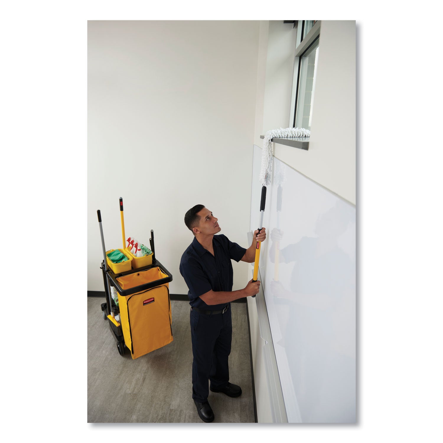 Yellow - Vinyl - 17.2" Height x 6.5" Width x 9.1" Length - 1 Each
