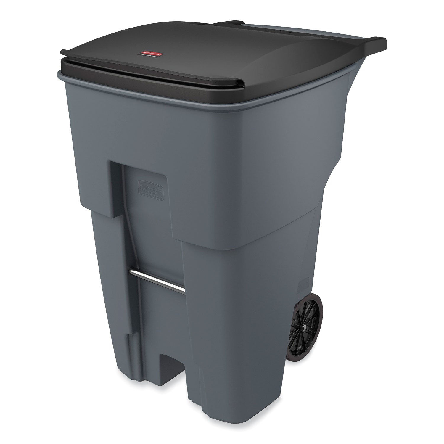 95 gal Capacity - UV Resistant, Wheels, Mobility - 37.5" Height x 28.6" Width x 46" Depth - Gray - 1 Each