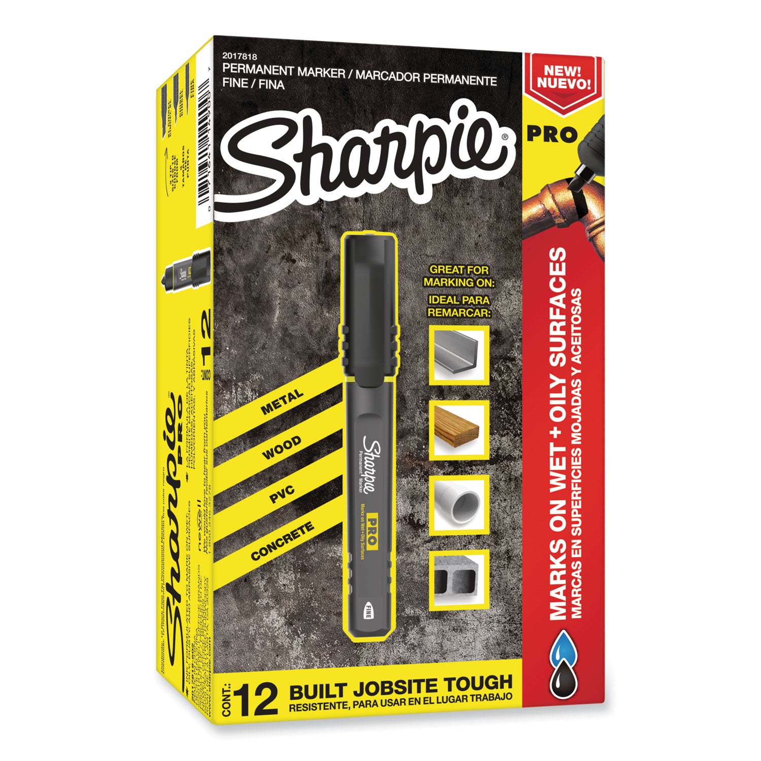 0.7 mm Fine Marker Point - Black Ink - 12 / Dozen