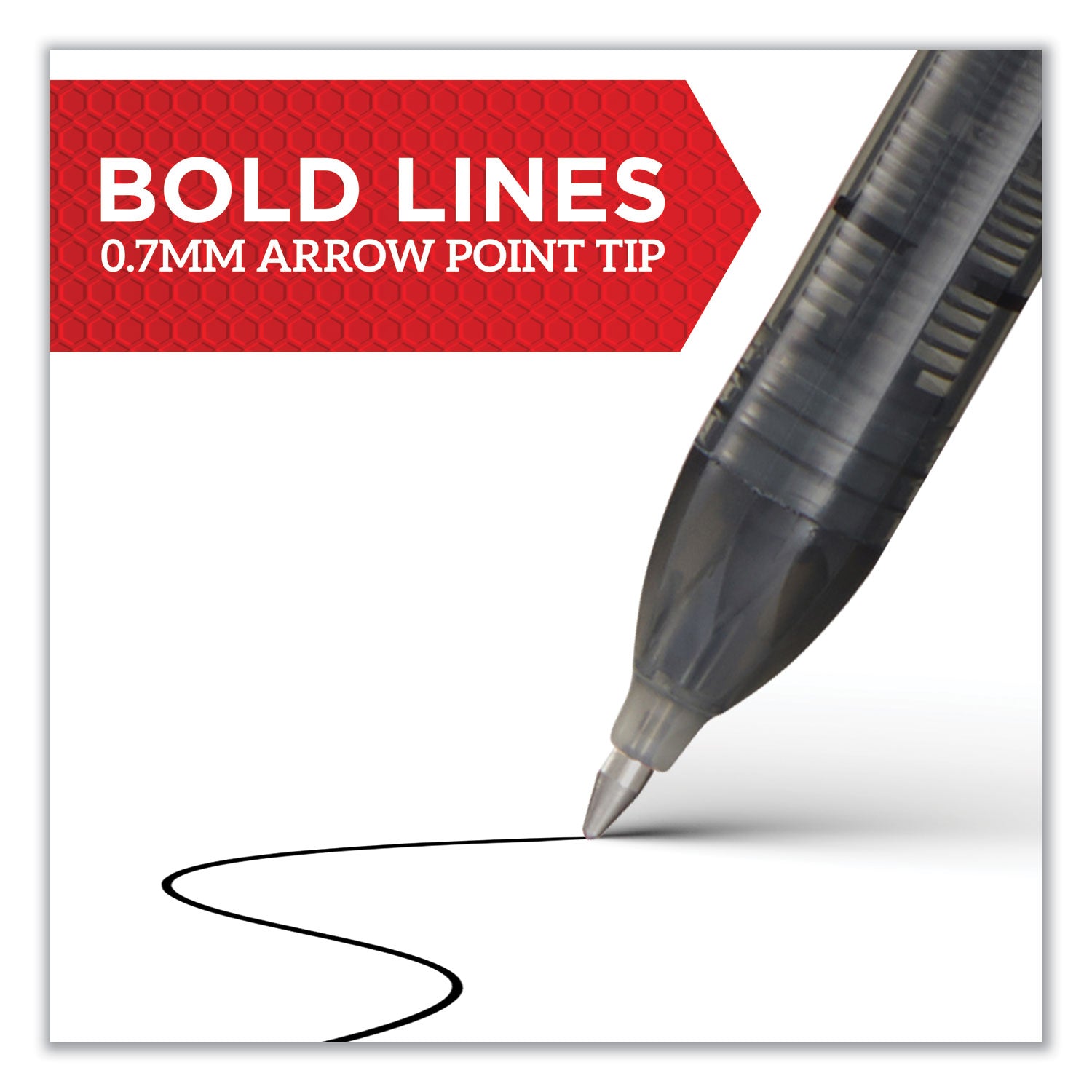 Sharpie Rollerball Pens - 0.7 mm Arrow Pen Point - Red Ink - 1 Dozen