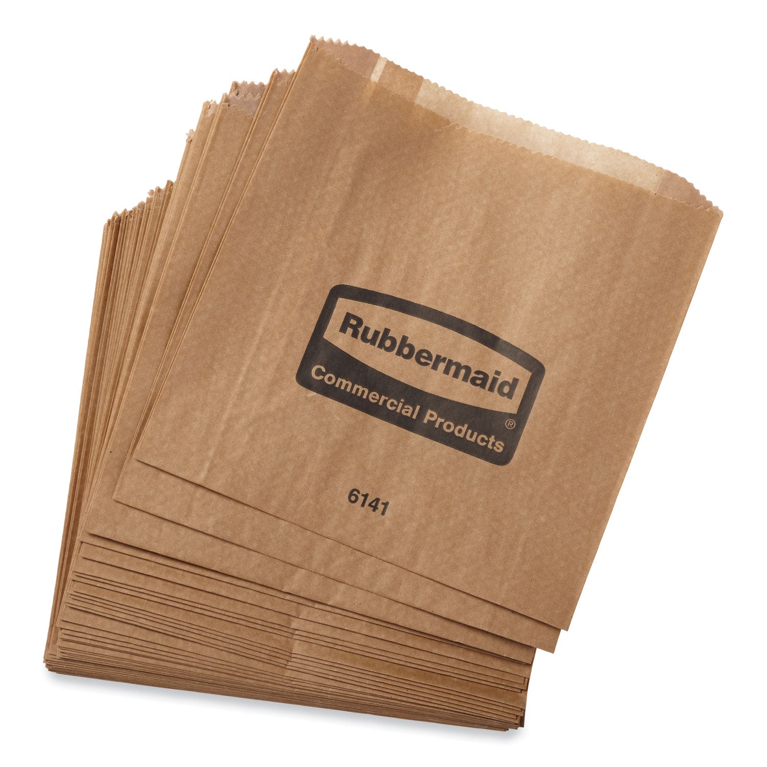 Waxed Napkin Receptacle Liners, 2.75" x 8.75" x 8.5", Brown, 250/Carton