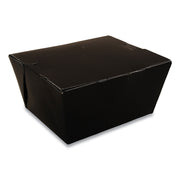 ChampPak Carryout Boxes, 4.37 x 3.5 x 2.5, Black, Paper, 450/Carton