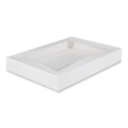 Window Flag Design Pie Boxes, 16 x 12 x 2.25, White, Paper, 100/Carton