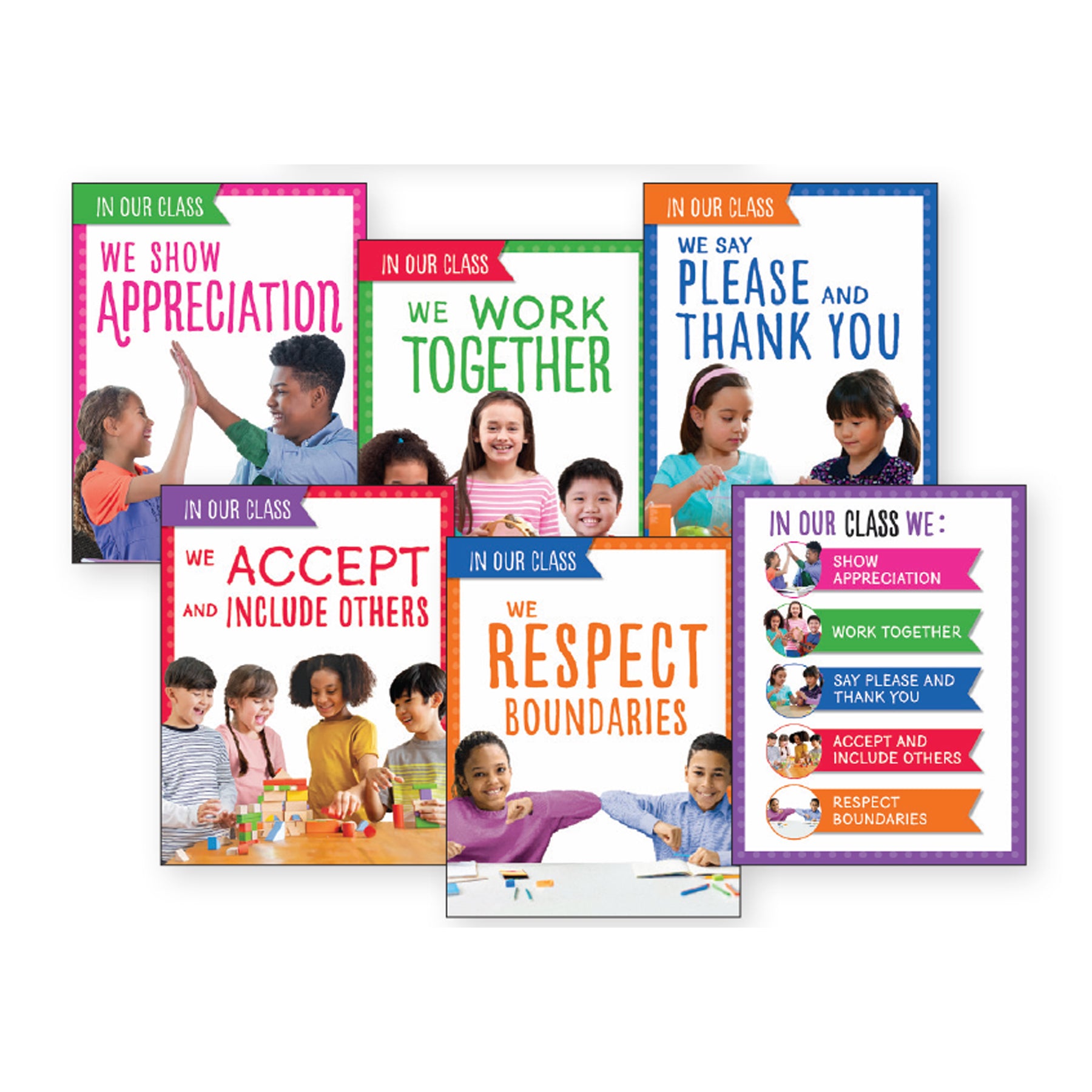 We Are a Community Classroom Poster Sets, Grades PreK–1