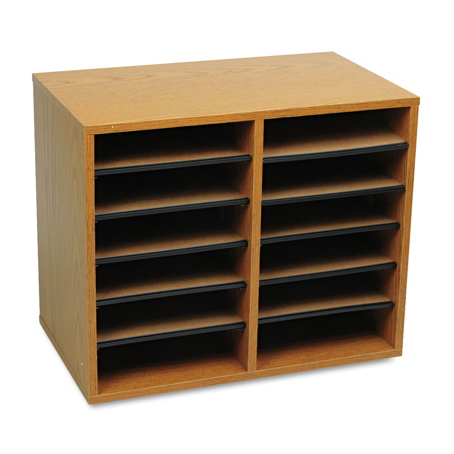 Orgnzr Wood Adj 12 Comp Mok