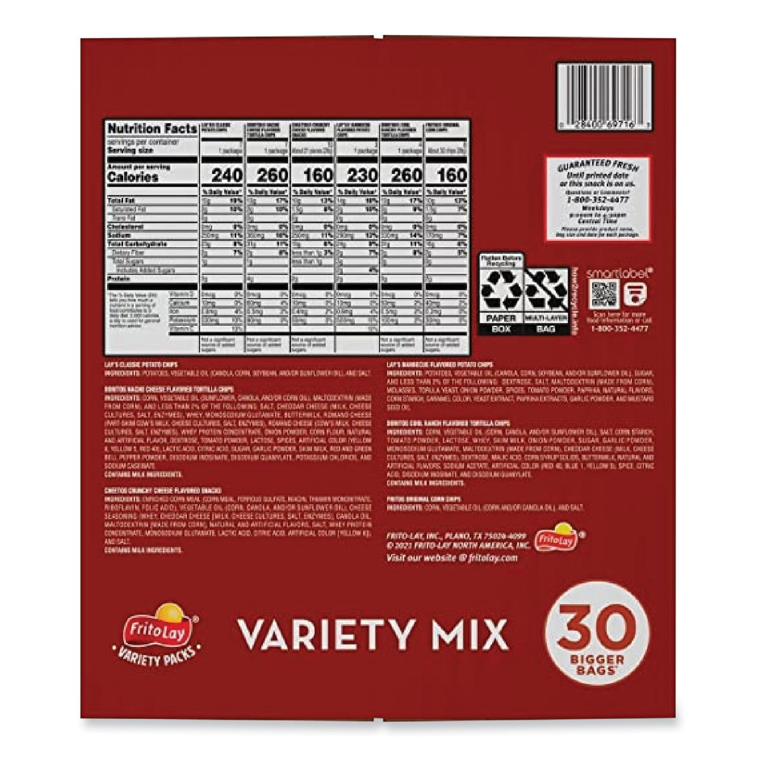 2 oz, 1.50 oz, 1.75 oz - 30 / Box