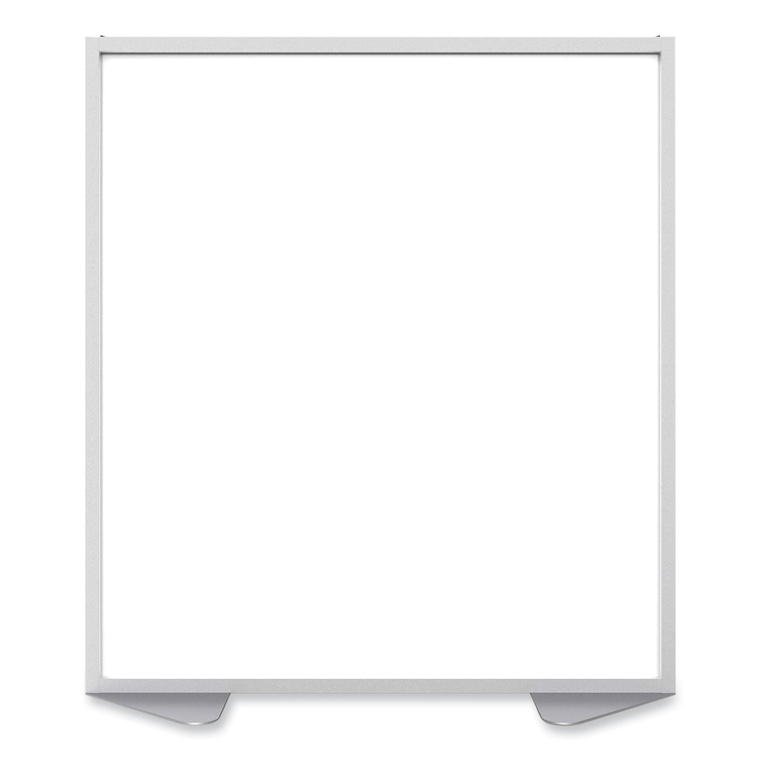 Ghent Partition, 48" x 54", Aluminum Frame, Porcelain & Vinyl, Silver, 1 Each