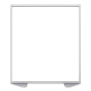 Ghent Partition, 48" x 54", Aluminum Frame, Porcelain & Vinyl, Silver, 1 Each