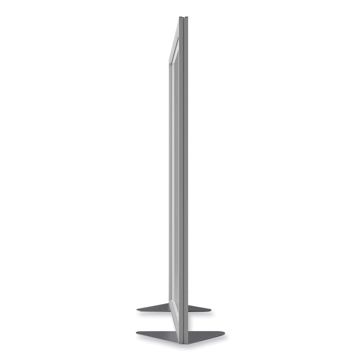 Ghent Partition - 48" Width x 72" Height - Aluminum Frame - Porcelain, Vinyl - White - 1 Each
