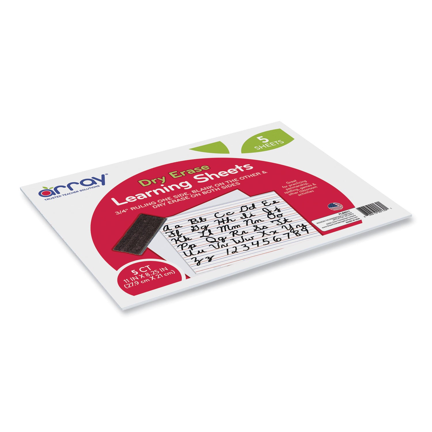 11" (0.9 ft) Width x 8.3" (0.7 ft) Height - 5 / Pack