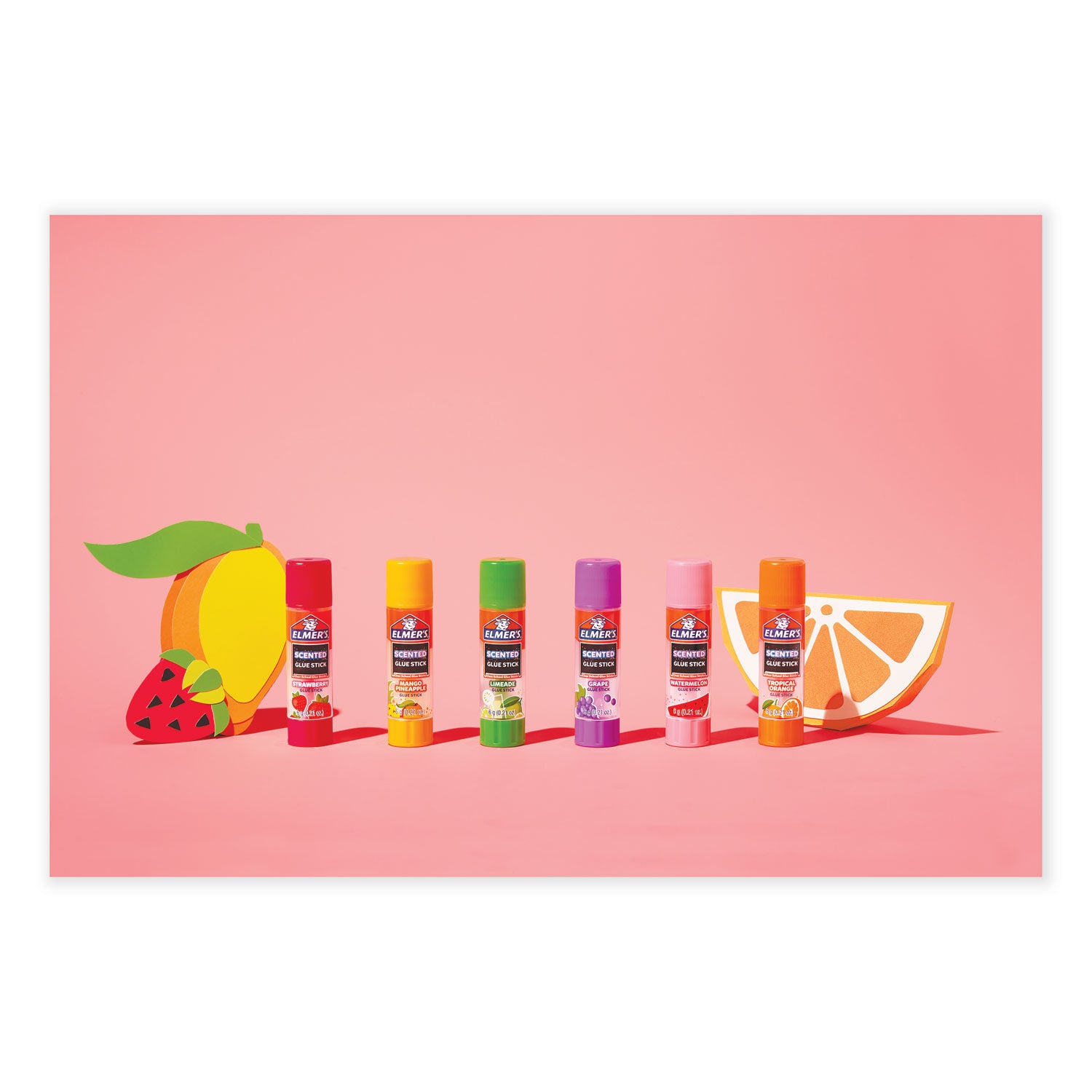 Elmer's Scented Glue Sticks, Tropical Mix, 0.21 oz, 30/Box