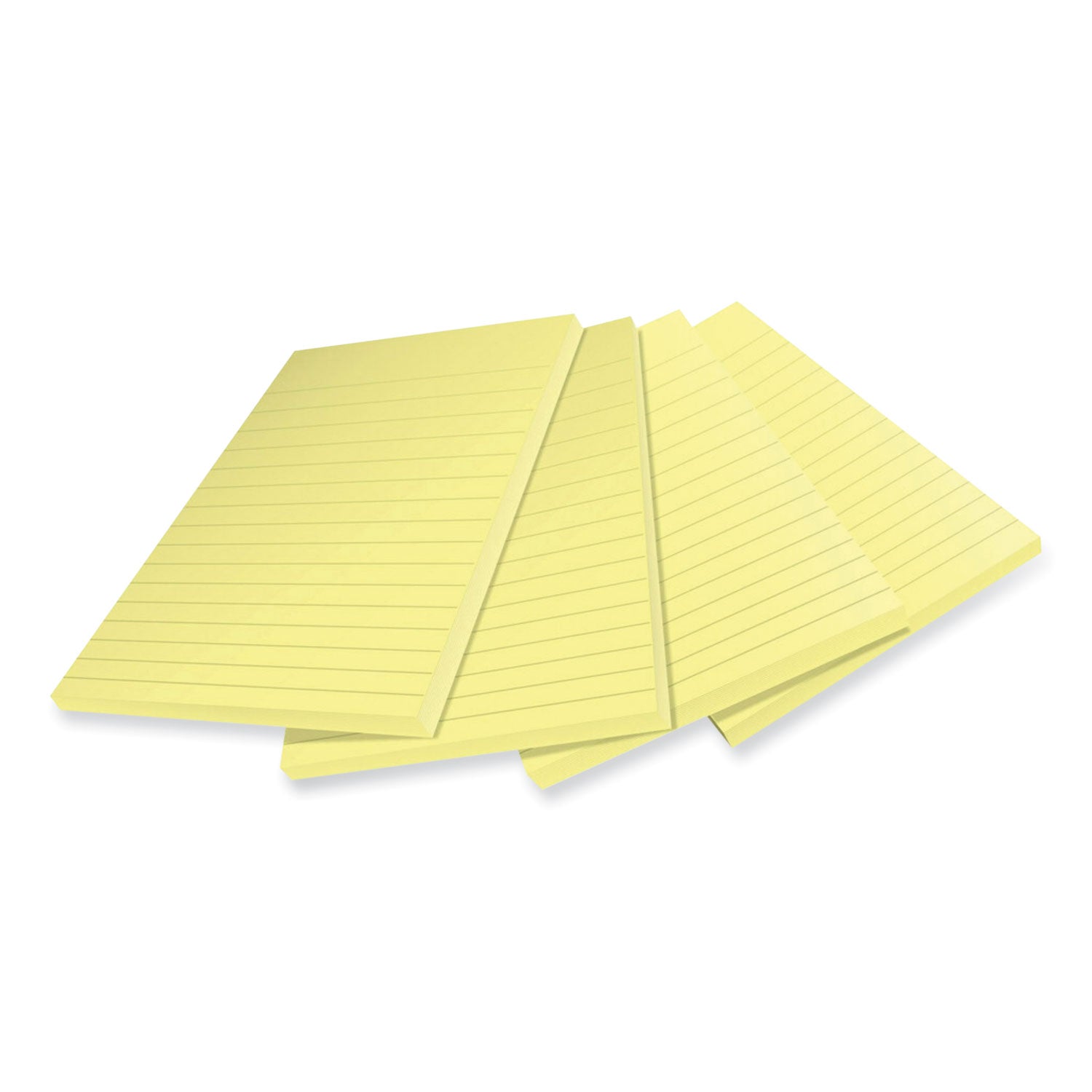 Post-it Super Sticky Adhesive Notes, 4" x 6", Rectangle, Canary Yellow, 45 Sheets per Pad, 4 Pads per Pack, Repositionable, Recycled
