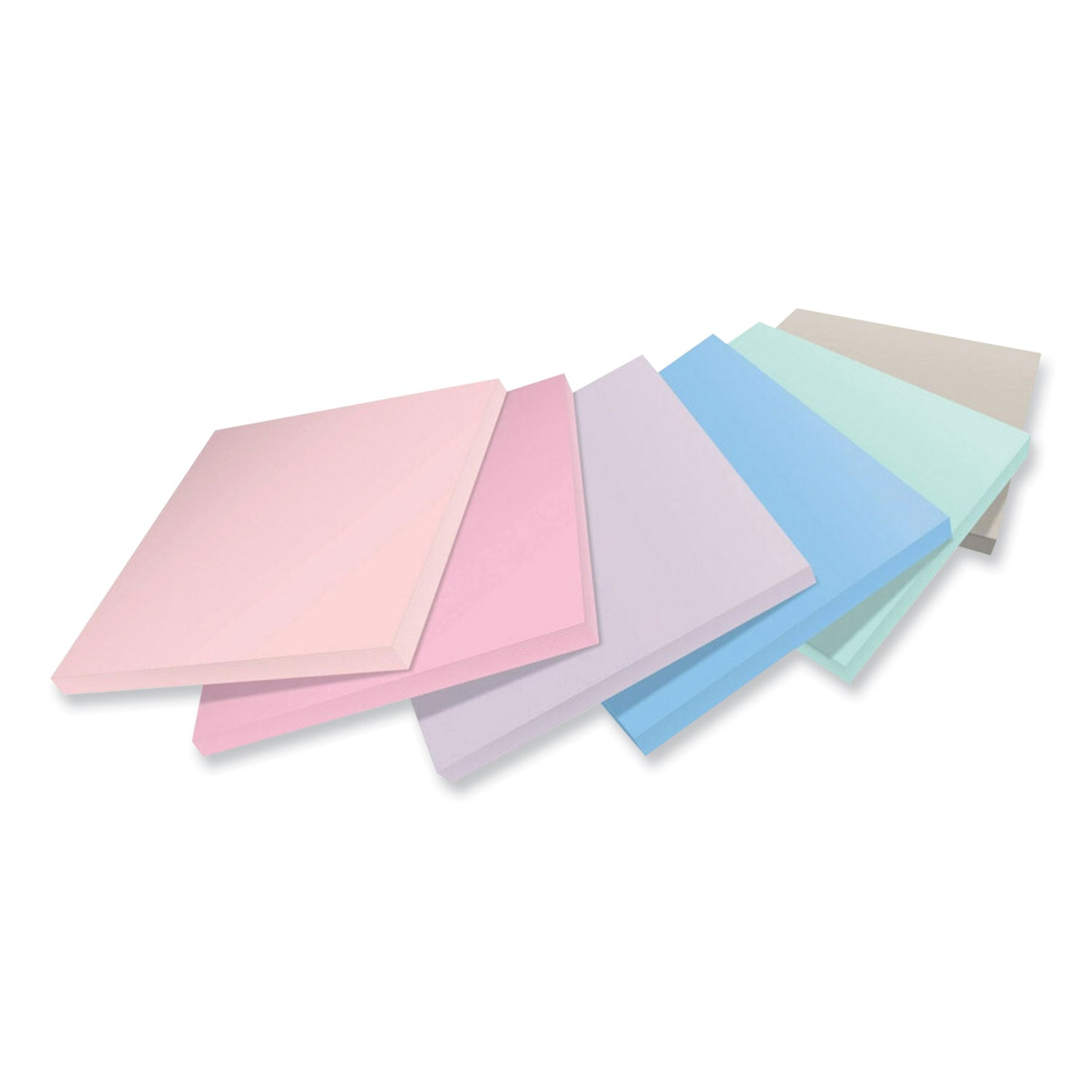 Post-it Recycled Super Sticky Notes, 3" x 3", Square, Wanderlust Pastels, 70 Sheets per Pad, 12 Pads per Pack