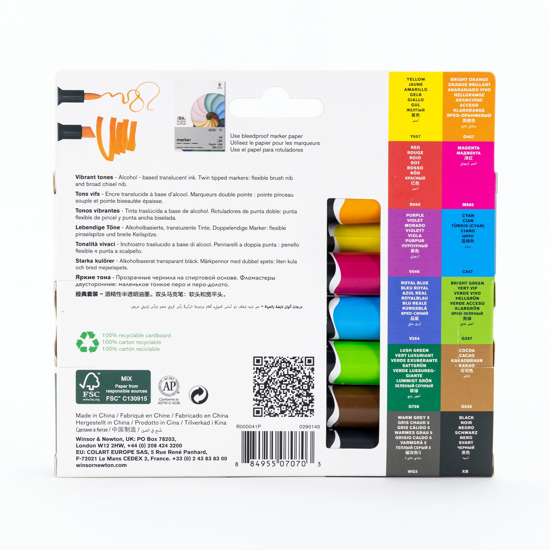WN ProMarker Brush 12+1 Vibrant Tones