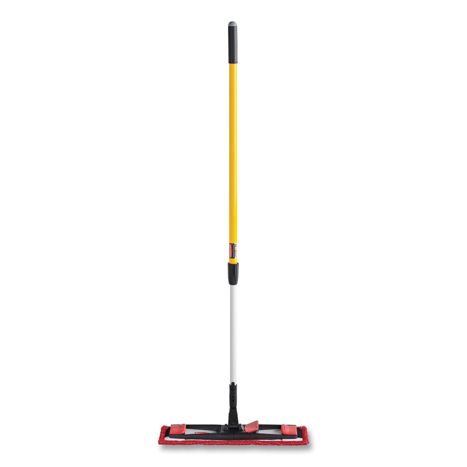 Rubbermaid Commercial Adaptable Flat Mop Microfiber Pad - 19.5" Length x 5.5" Depth - MicroFiber - Red - 1 Each