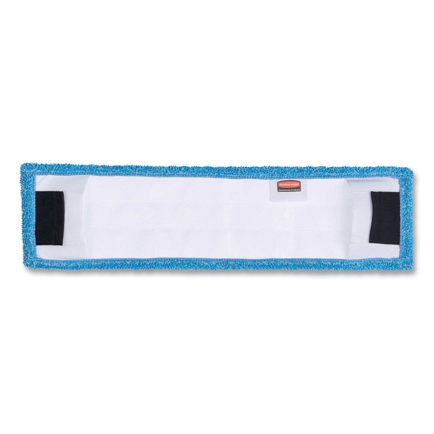 Rubbermaid Commercial Adaptable Flat Mop Microfiber Pad - 19.5" Length x 5.5" Depth - MicroFiber - Blue - 1 Each