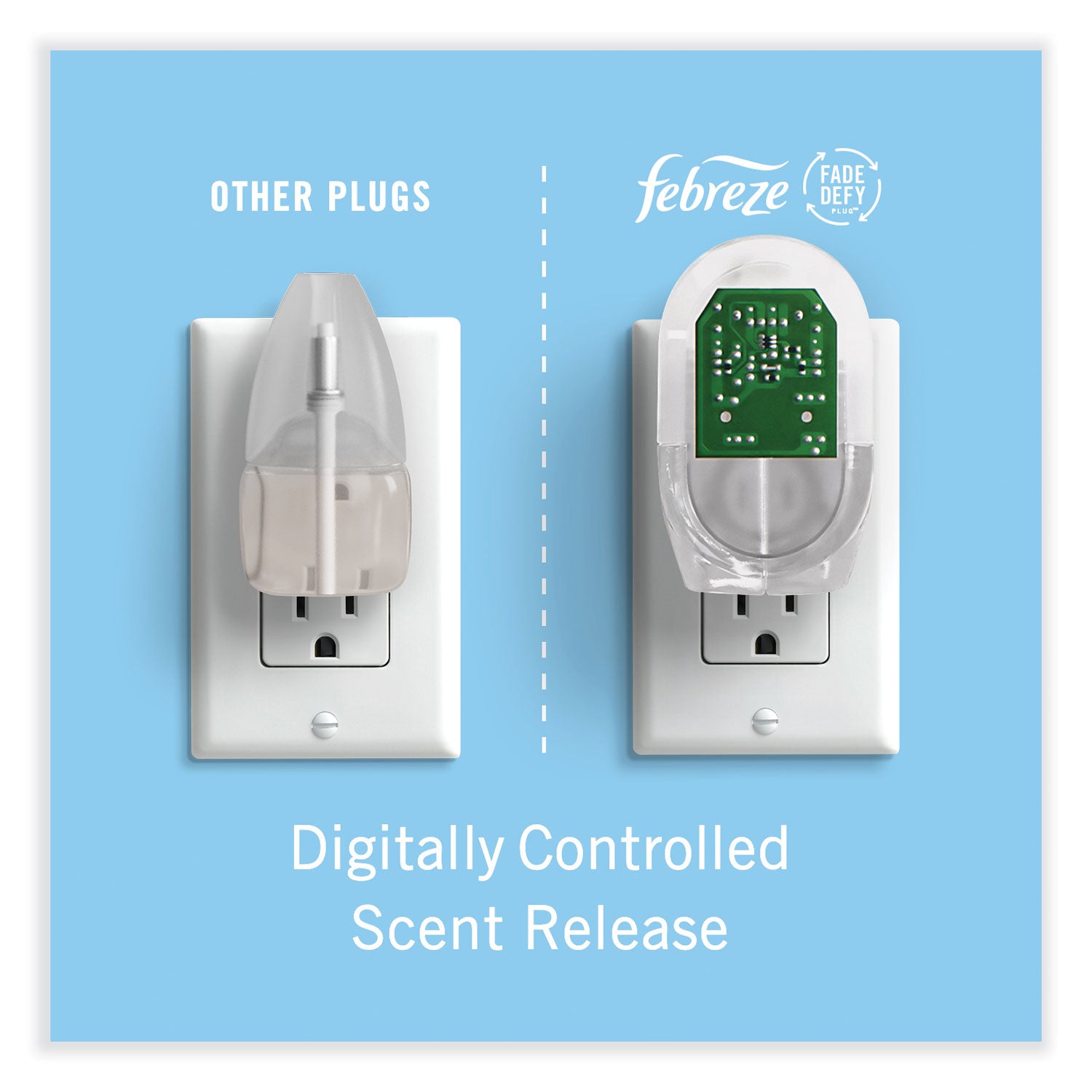 Febreze Plug Scented Oil Warmer - Oil - 50 Day - 1 Each