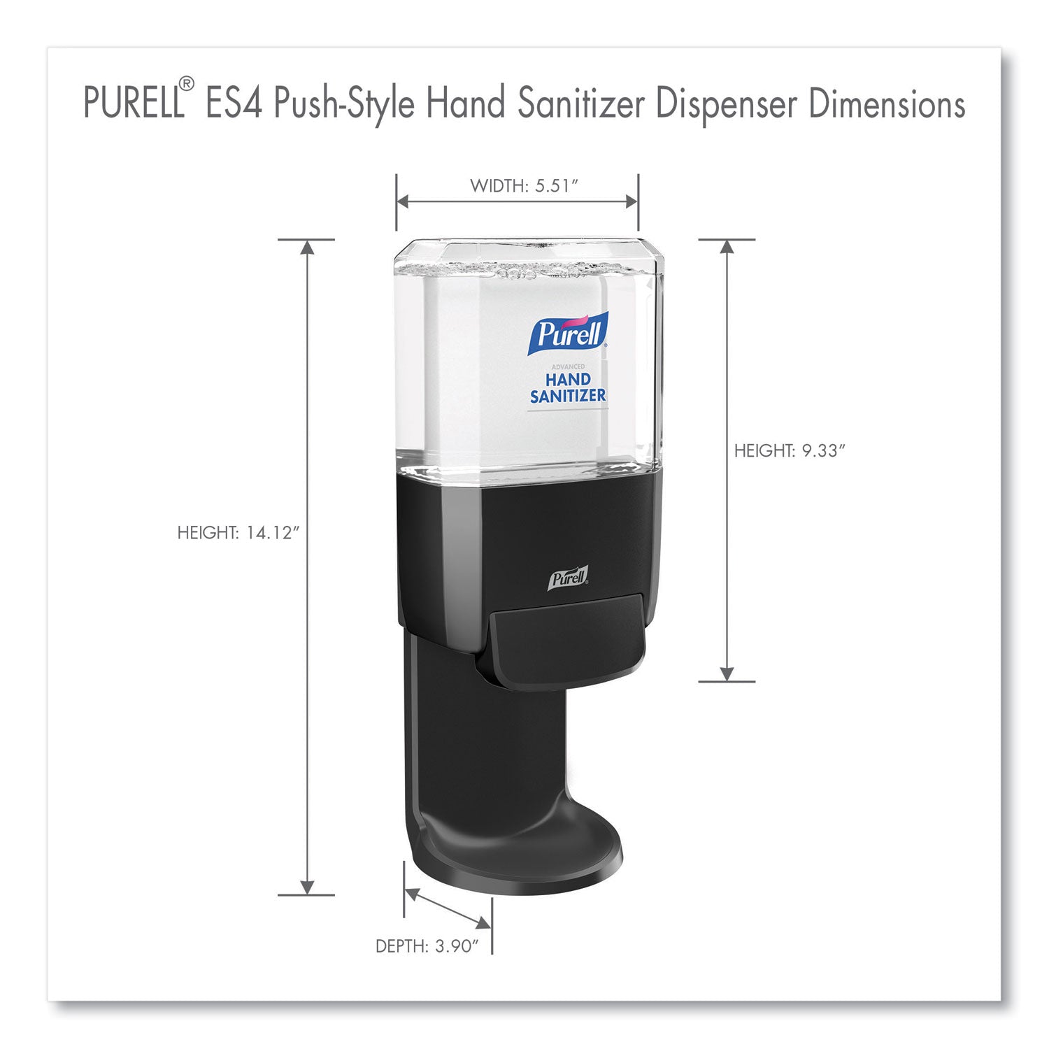Manual - 1.27 quart Capacity - Locking Mechanism, Durable, Wall Mountable - Graphite - 1 Each