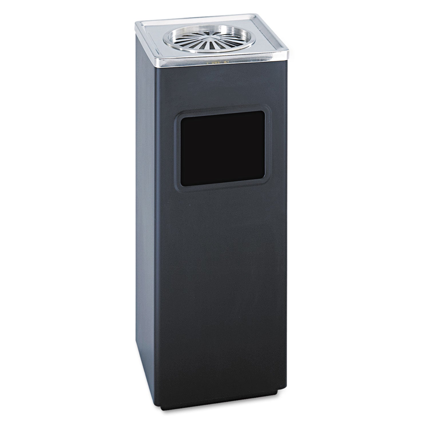 Receptacle S Asht Sq 3Gal Blk