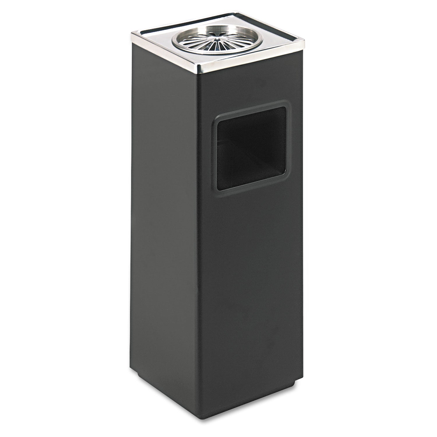 Receptacle S Asht Sq 3Gal Blk