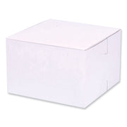 Bakery Boxes, Standard, 6 X 6 X 4, White, Paper, 250/carton