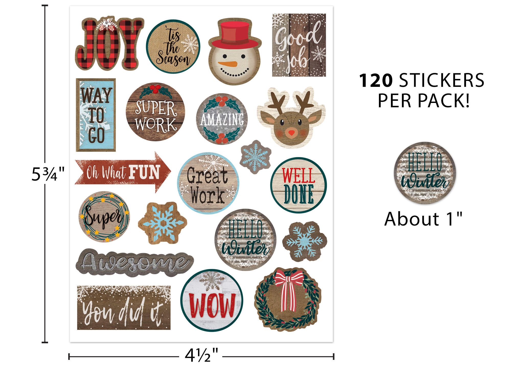 Home Sweet Classroom Winter Stickers