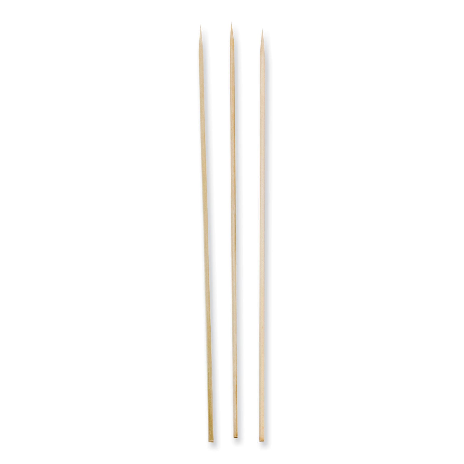 Bamboo Skewers, Paper, 12", Natural, 9,600/Carton