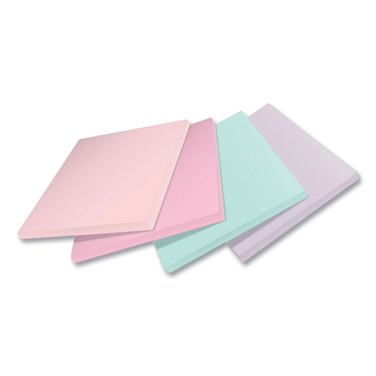 Post-it Recycled Super Sticky Notes, 3" x 3", Square, Wanderlust Pastels, 70 Sheets per Pad, 24 Pads per Pack