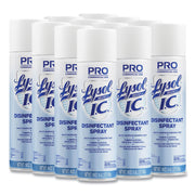 Lysol I.C. Disinfectant Spray, Aerosol, Clear, 19 fl oz, 12/Carton