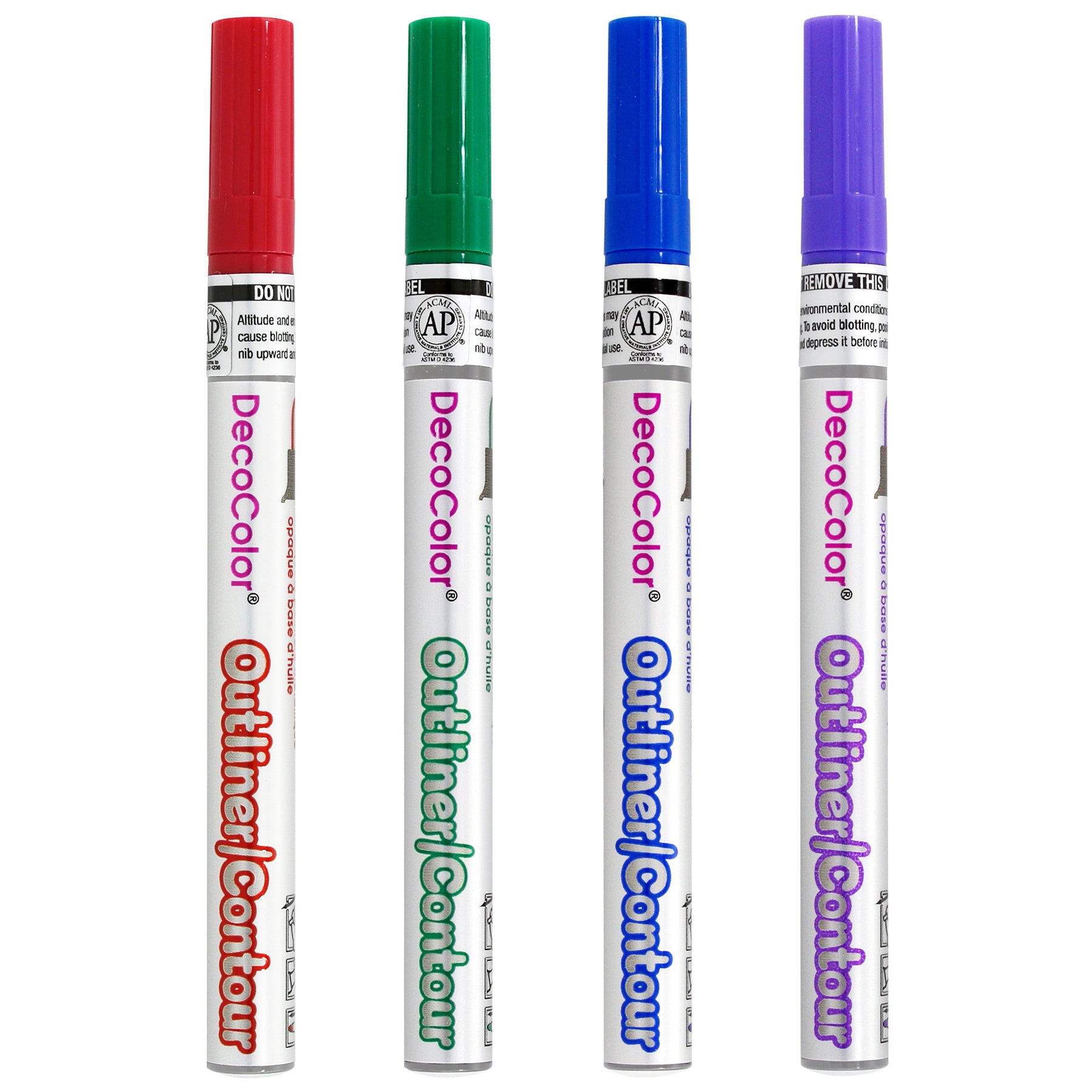 DecoColor® Outliner Oil-Based Fine Point Marker, Pack o f 4