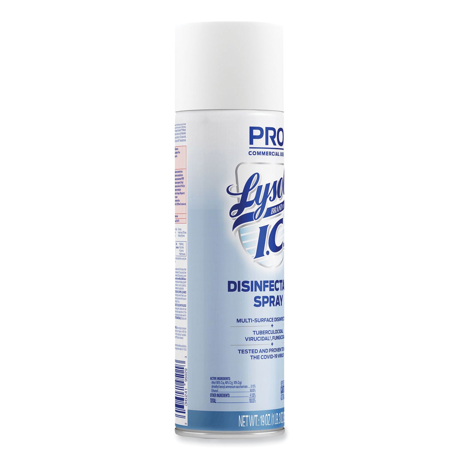 Lysol I.C. Disinfectant Spray, Aerosol, Clear, 19 fl oz, 12/Carton